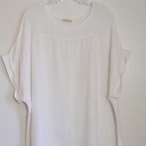 Bellambia Italian linen and cotton dolman sleeve top women's size 3X